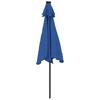 Vidaxl Parasol Ogrodowy Led, Stalowy Słupek, Lazurowy, 225X225X212 Cm