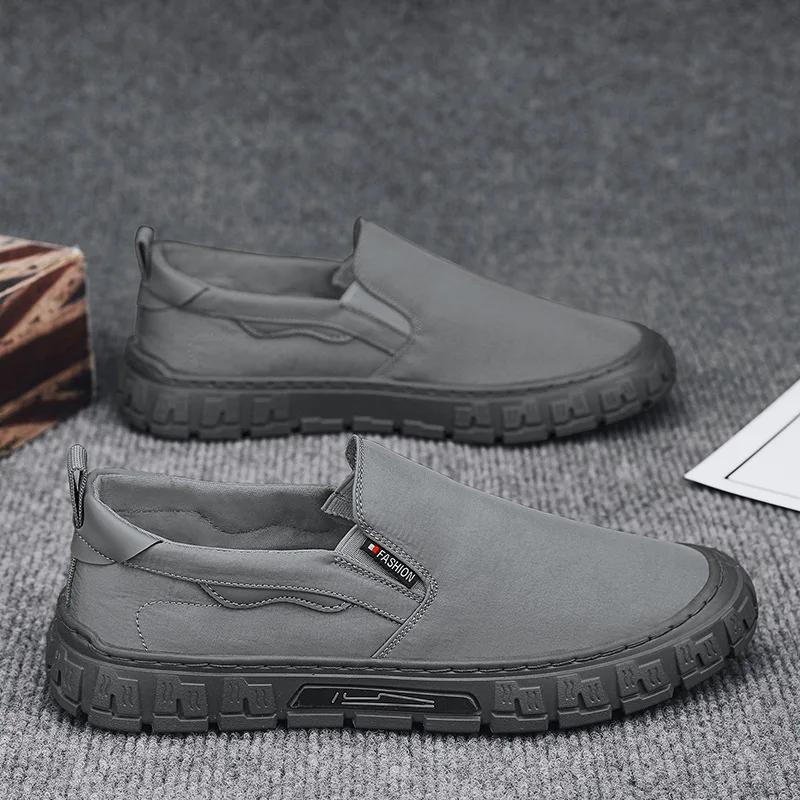 

Модные серые парусиновые мужские кроссовки Ice Silk Man Loafers дышащие нескользящие кроссовки для мужчин с подошвой из ПВХ для ходьбы Tenis Hombres 44 серый
