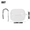Transparent Earphone Case for Samsung Galaxy Buds 4/4 Pro TPU Cover with Keychain for Galaxy Buds 4 Case with Anti-loss Strap