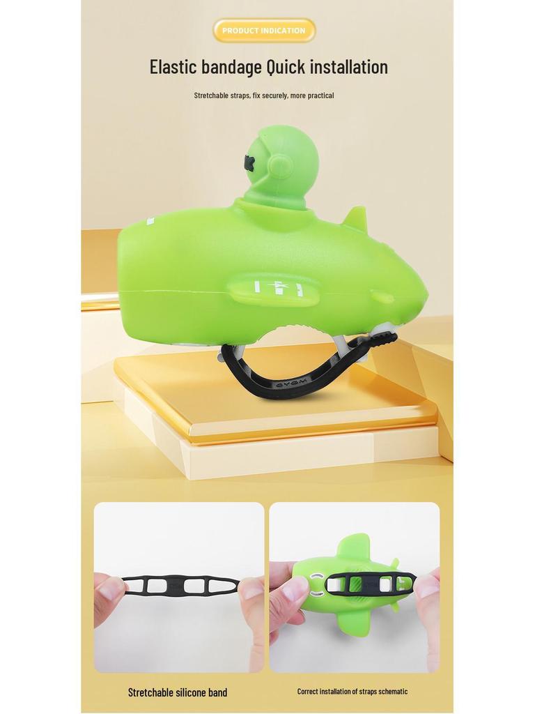 High Brightness Front Bike Light & Horn for Children's Night Riding