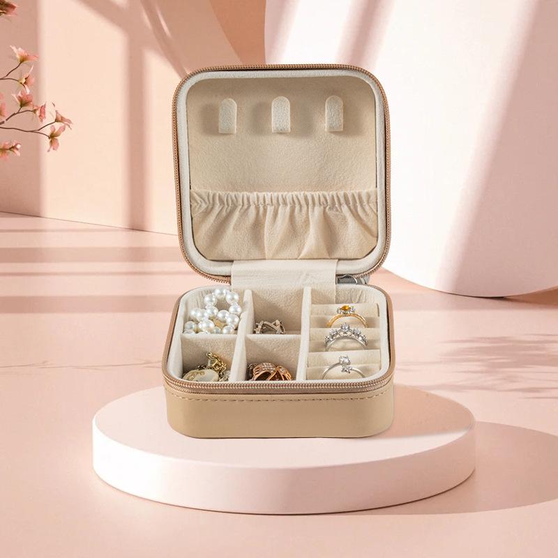 Portable Jewelry Box European Princess Travel Korean Hand Jewelry Jewelry Bag Earrings Ring Small Storage Box