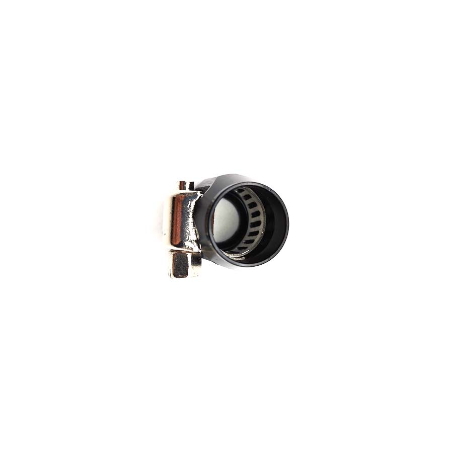 4Pc Fuel Oil AN4 12mm Aluminium Lightweight Anodised Reusable Black Hose Fittings Finishers Clamps Tube Hose AN-4 Black