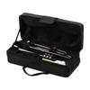 Brass Plated Black Bb Trumpet Set for Beginners and Students with Hard Polishing Cloth Trumpet, Case, Strap, Mouthpiece, Gloves,
