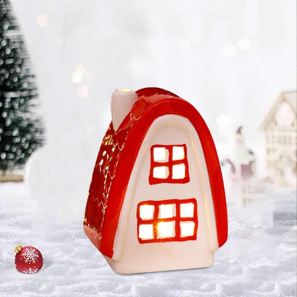 Ceramic Christmas Light Decoration for Village House