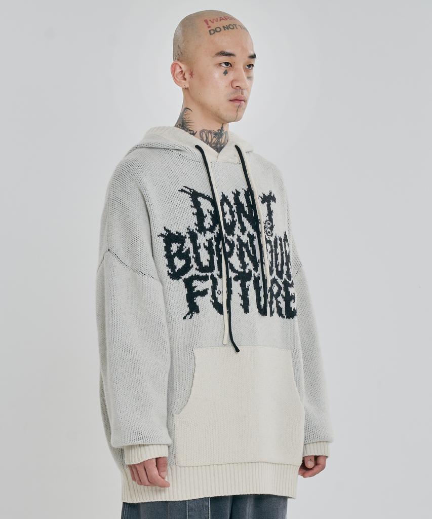 AJOBYAJO [Pba] Dbof Wool Knit Hoodie [Ivory]