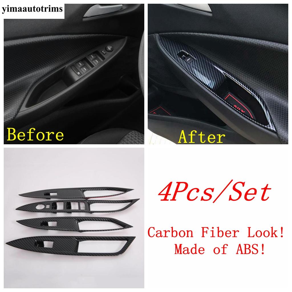 Carbon Fiber Gear Shift Panel / Window Lift / Steering Wheel / AC Air Outlet Cover Trim For Chevrolet Cavalier ONIX  - 2024