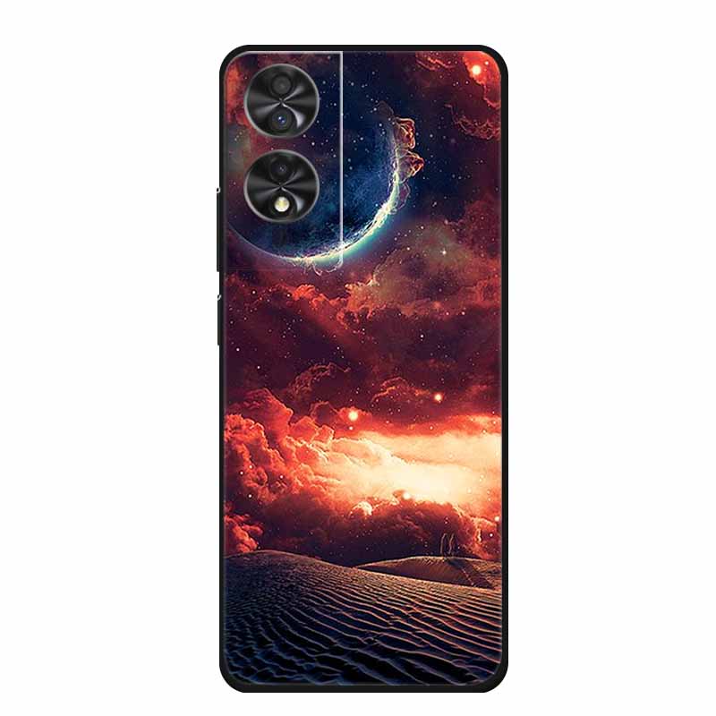 Para TCL 40 NxtPaper 4G 6.78" Funda Animales TPU Silicona Suave Fundas de Teléfono Cubierta para TCL40 NxtPaper Protector Lobo Dibujos Animados Coque