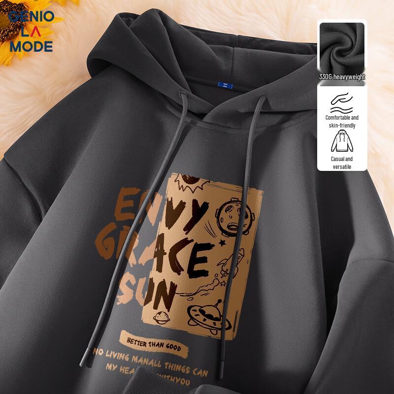 

Мужская толстовка с капюшоном свободного кроя GENIOLAMODE 3XL