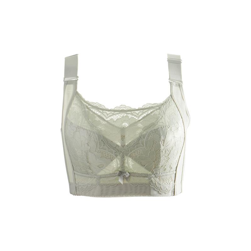 Full-cup Ultra-thin Beautiful-back Anti-exposure Bandeau Bra for Large Breasts Slimming and Pushing Up with Side Breasts