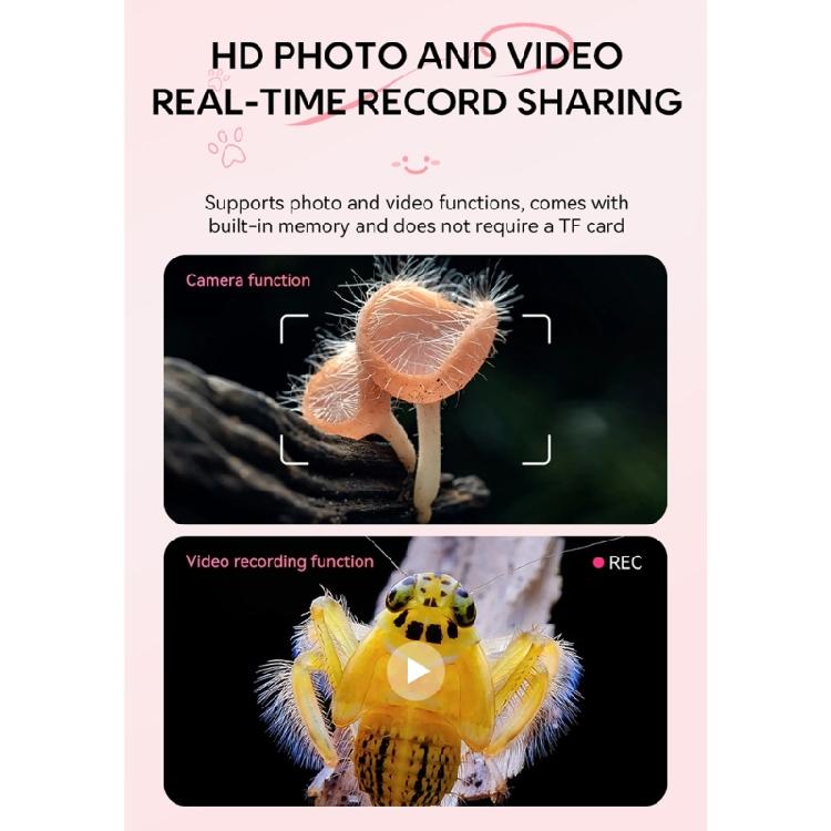 Kid Microscope 500X Handheld Pocket Microscope with LED Light Children Toy Super Lens Science Educational Toy