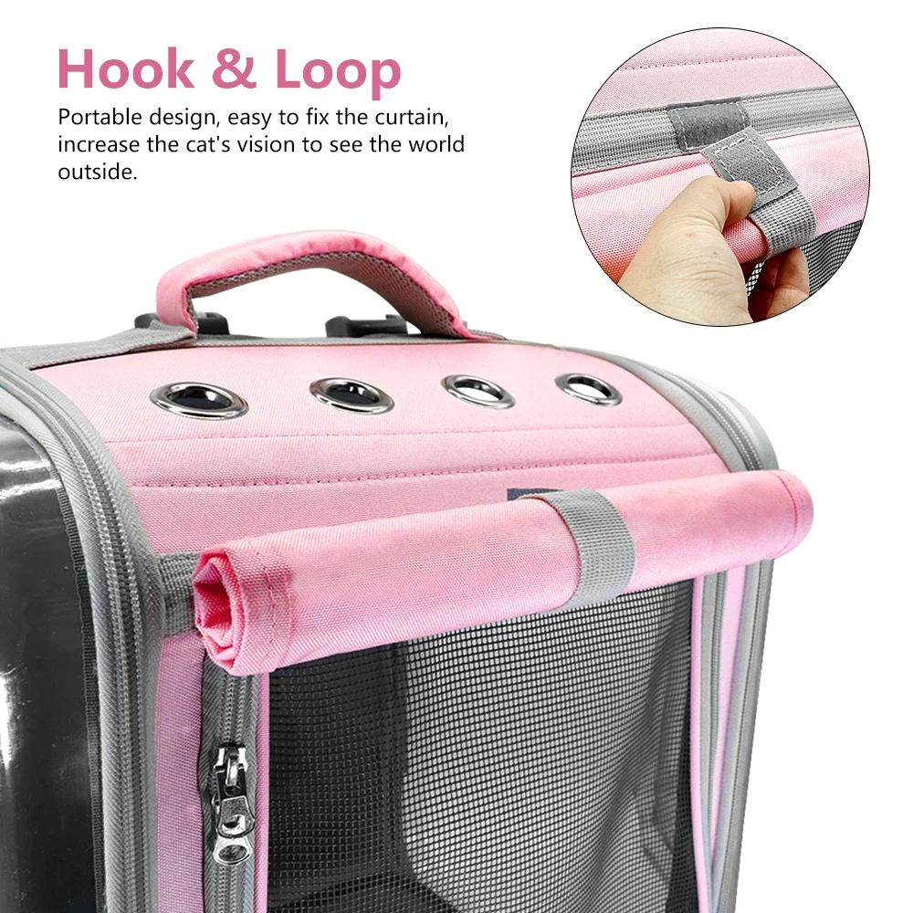 Portable Shoulder Cat Bag with Large Capacity Light Weight Breathable Transparent Cat Pet Bag Pet Supplies Carrying Pet Supplies