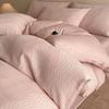Light Luxury Soft Thick 100% Cotton Flat Sheet Sets Satin Jacquard Silky Bedding Set for Seasons Single Double Bed Comfort Set