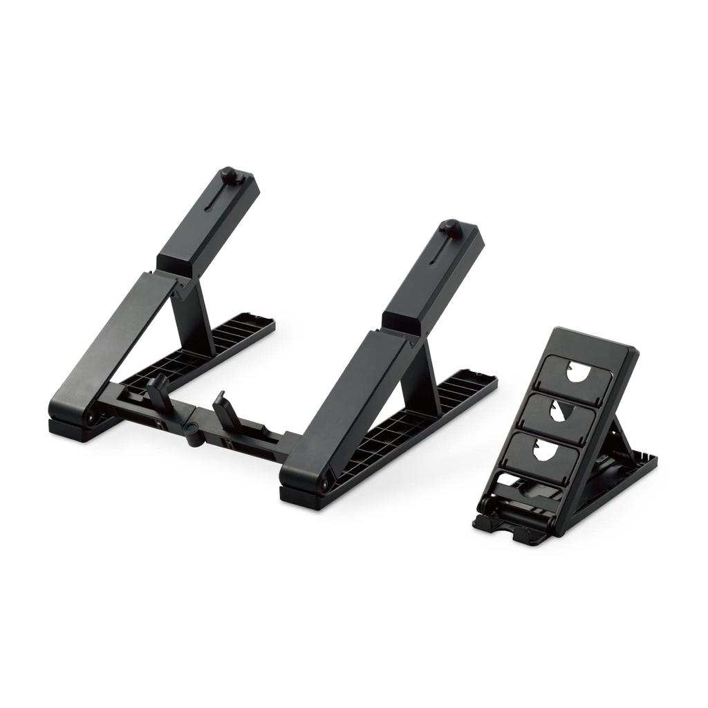 ELECOM Laptop Smartphone Tablet Odvod tepla Zlepšení držení těla a šířka 241 mm x hloubka 262 mm x výška 146 mm zatížení 10 kg černý stojan, stojan,