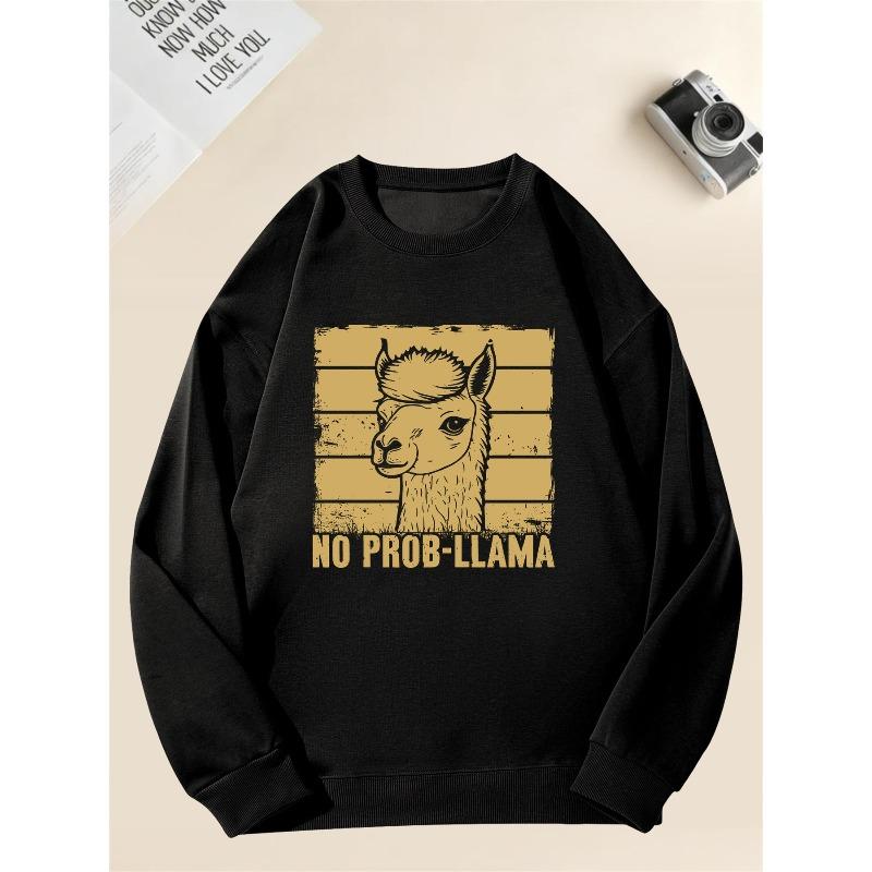 Men's Print Casual Crewneck Sweatshirt