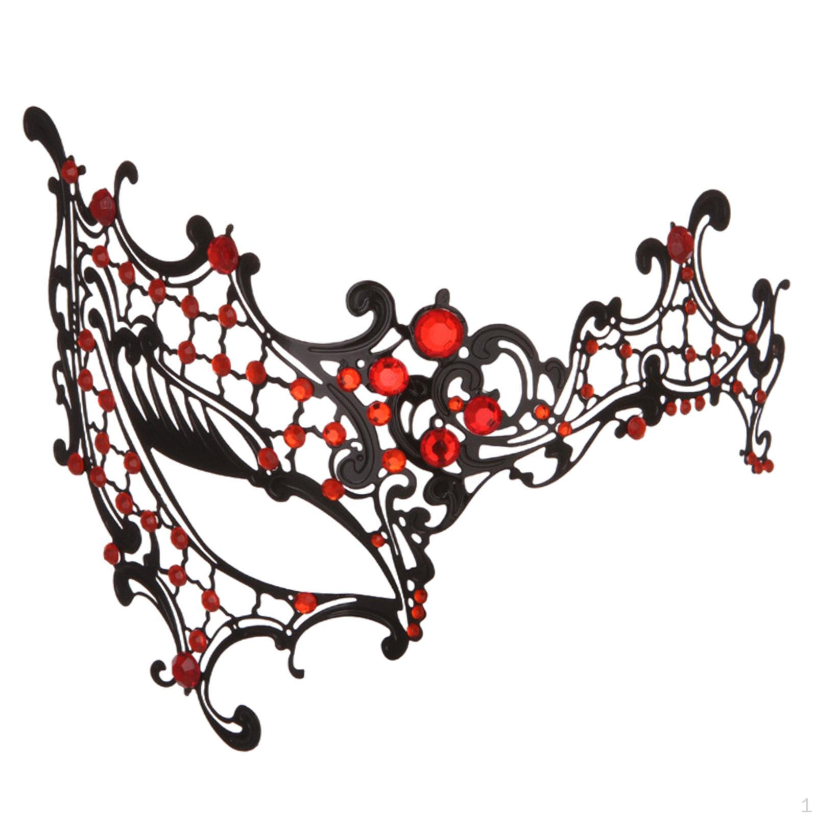 

Декоративная полумаска для женщин и девочек в ролевых играх красный