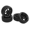 4Pcs 1Celsius10 RC Tires Plastic Rubber Smoothly   Strong Cushioning RC Wheels Replacement for    01  02