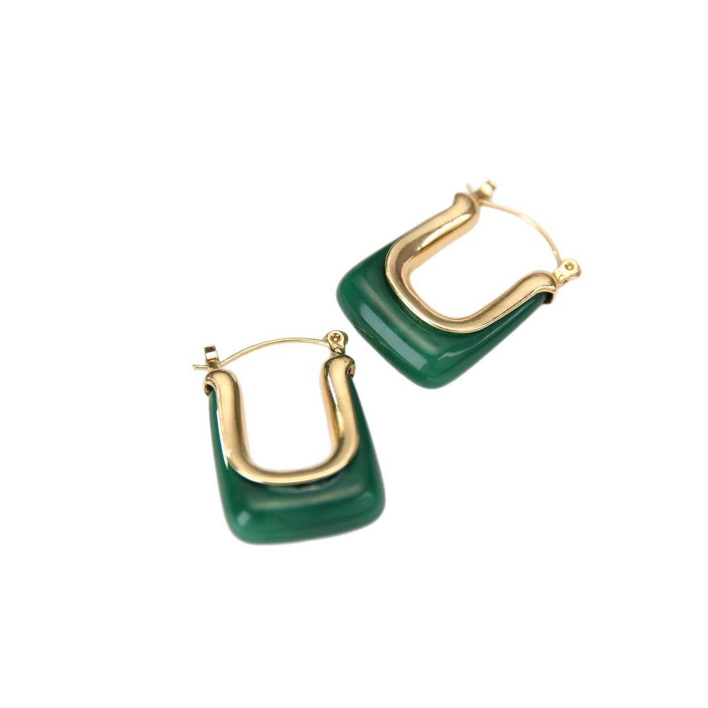 KC Gold Fashion Korean Style U-Shaped Celebrity Design Earrings