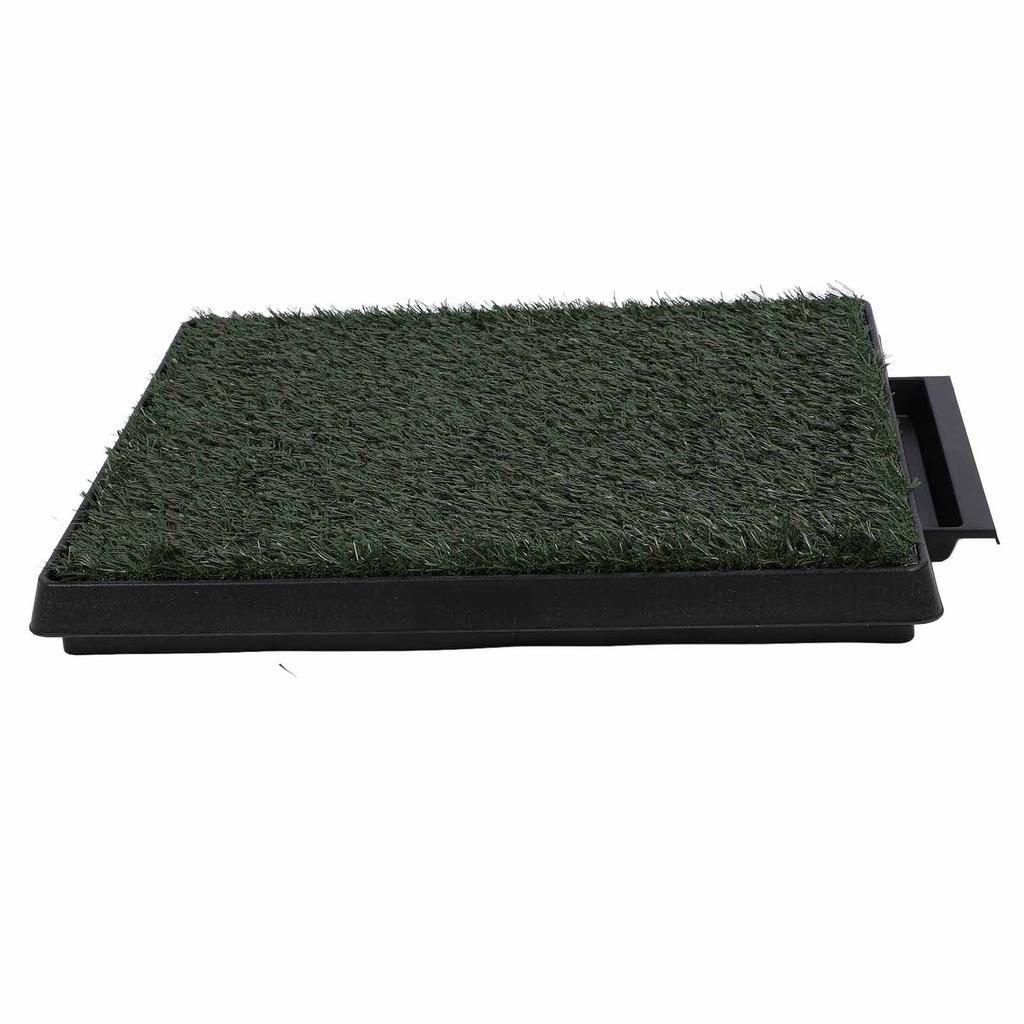 Dog Grass Potty Tray Large Capacity Reusable Odor Resistant Puppy Training Artificial Grass Pee Pad For Indoor Outdoor