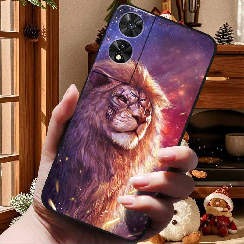 For TCL 505 Case Soft TPU Silicone Back Cover for TCL 505 Phone Case Lovely Painted Cat Etui Coque Funda for TCL505 Shell Cool