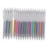 18 Colors Gel Ink Pen Set Retractable 1.0mm Tip Glitter Drawing Pen for Journal Coloring Calendar Decoration