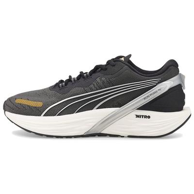Run XX Nitro Siyah Metalik Gümüş Bayan Spor Ayakkabı Takım-Altın 376171-01