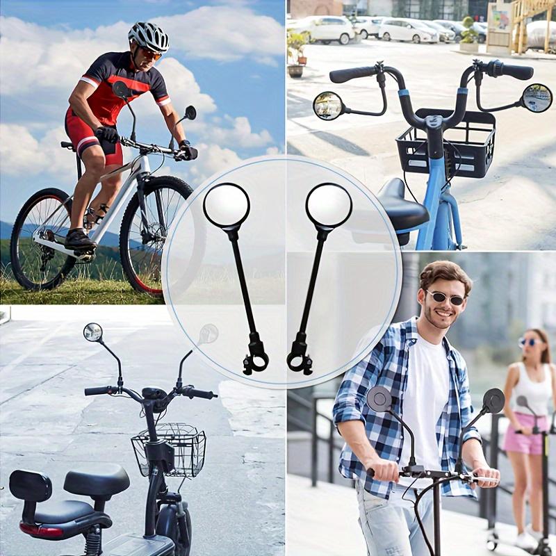 Bike Mirror Bike Handlebar Rearview Mirror Rotatable And Adjustable Wide Angle Rear View Shockproof Convex Mirror Universal