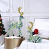 2 Pcs Deer Figurine Room Decor Sitting Standing Table Reindeer Animal Crafts Sculptures Christmas Home Decoration Fawn Figurines