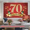 Party Backdrop 70Th Birthday Flat Celebration Photo Booth Front Door Decor