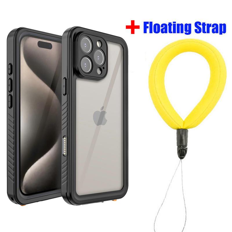 Military Grade Anti Fall IP68 Waterproof Case For iPhone 16 Pro Max Plus 16E 15 14 13 12 11 SE3 Diving Swim Outdoor Sports