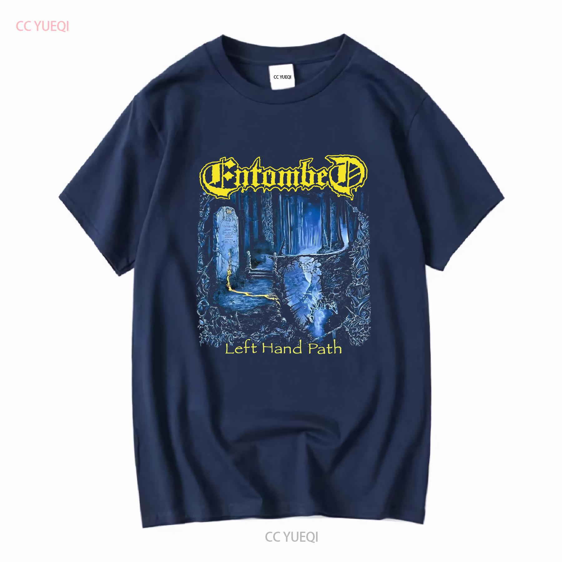

Entombed Left Hand Path Шведський Death Metal Футболка Розмір XXL Dismember Clandestine з довгими або короткими рукавами вінтажна Прана Повсякденна M