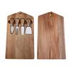Acacia Cheese Board Set Stainless Cheese Tools 4-piece Set Cheese Knives Deli Board Knives Set