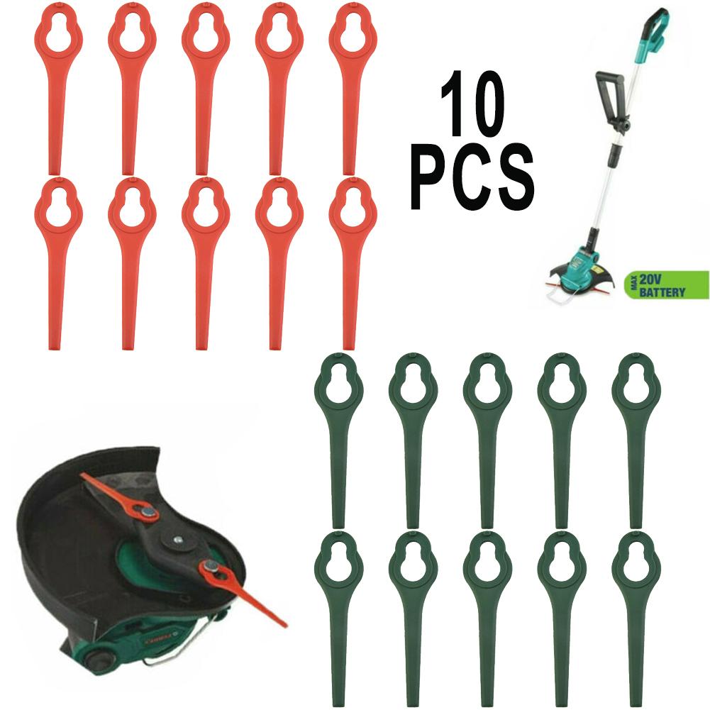 10PCS Lawnmower Blades For Ferrex FAR 20-1 20V/40V Cordless Grass Plastic Blades Grass Cutting Blade Replacement
