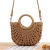 Minimalist Half-Moon Handmade Woven Beach Bag