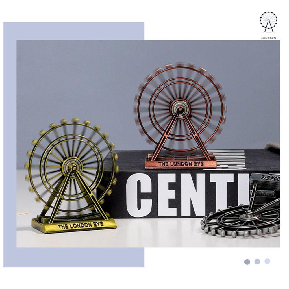 Gift Retro Creative Handicraft Rotatable Ferris Wheel Model London Eye Ornament Art Figurine