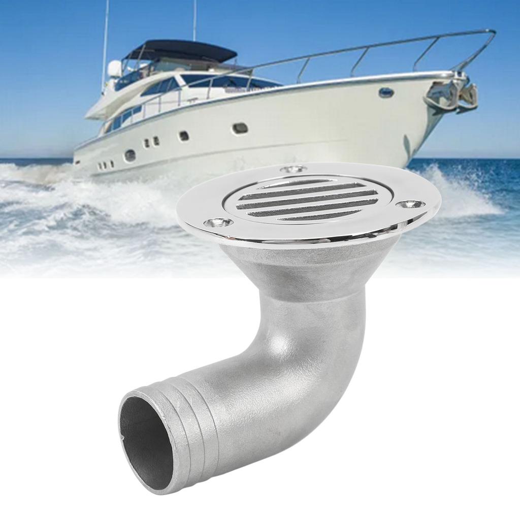 Boat Deck Drain 90 Degree Elbow 316 Stainless Steel Split Floor Deck Drain for Fishing Boat Yacht