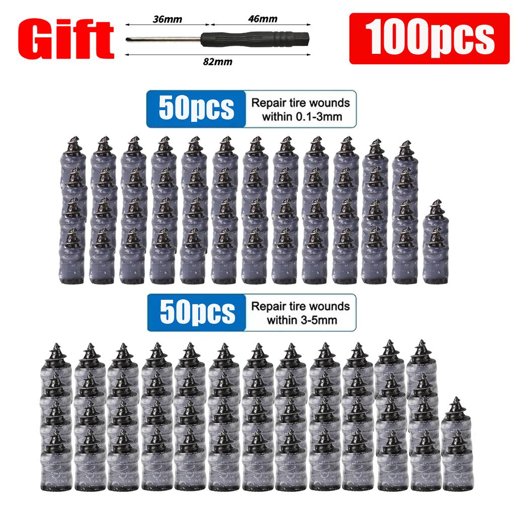 Car Tire Repair Nail Car Wheel Universal Puncture Repair Kit  Patch Motorcycle Rubber Screw Automotive Repair Screws