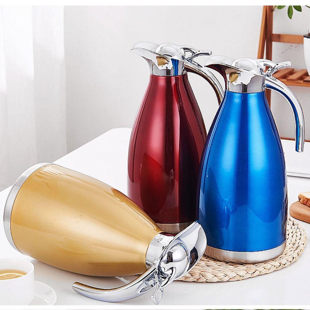 Stainless Steel Coffee Pot Double Wall Hot Water Bottle Vacuum Insulated Thermo Jug  For Tea