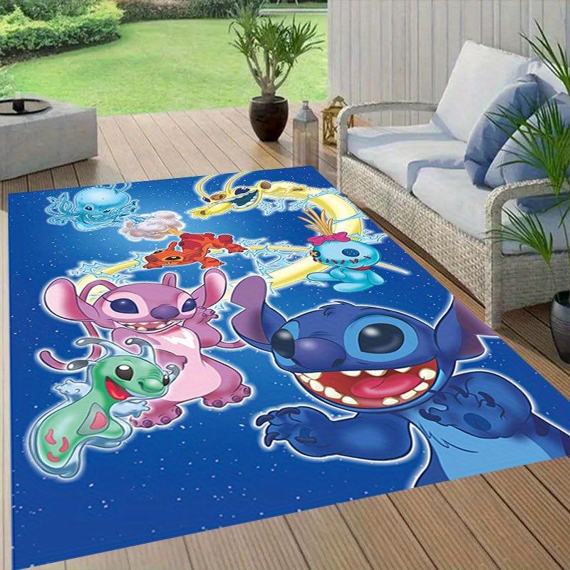1pz Tappeto Area Tappeto Disney Lilo e Stitch Antiscivolo Lavabile a Mano Tappetino per Pavimento Adatto per Soggiorno Camera da Letto Decorazione Casa
