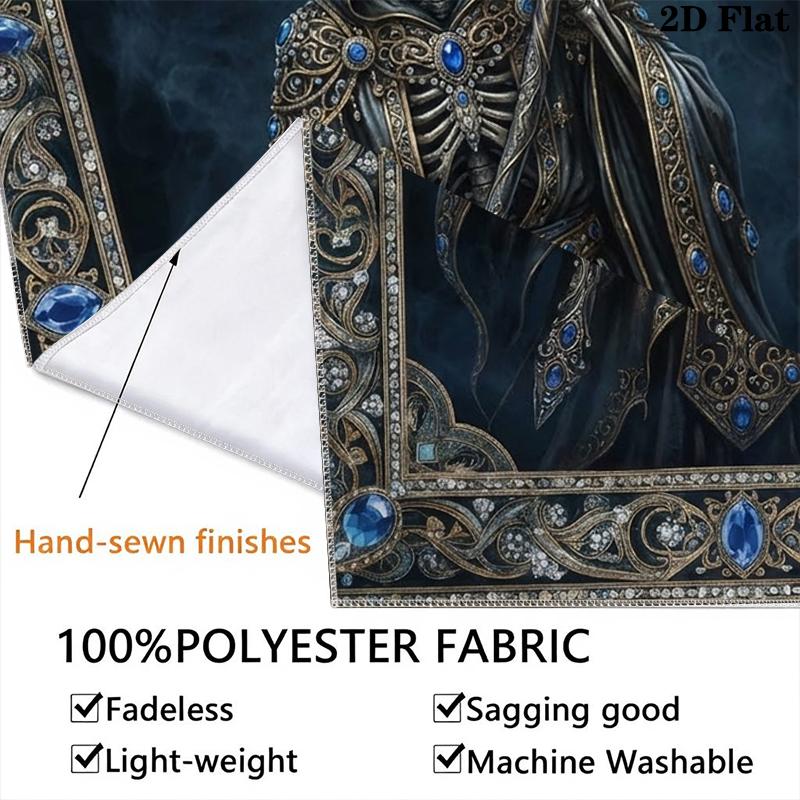Death Wall Tapestry Aesthetic Wall Hanging Printed Fabric Blanket Decorative Tapestries for Bedroom Living Room Home Decor