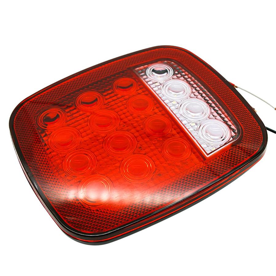 2X Square Stop Turn Tail Backup 16LED Marker Light for Jeep Wrangler JK TJ CJ YJ