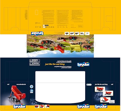 Bruder Krampe Half Pipe Trailer BR02225