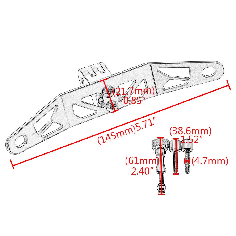 For BMW K1600B K1600GA K1600GT K1600GTL 2017-ON Motorcycle Accessories Driving Recorder Holder Camera Bracket  Aluminum Black