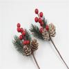 Snowflake Jute Rope & Red Berry Christmas Bouquet DIY Wreath Accessories