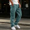 Herren-Jogginghose mit 4 Taschen, elastischer Bund mit Kordelzug, gerade Beine, Trainingshose