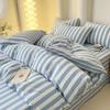 Cotton Bed Sheet Quilt Cover Bedroom Bunk Bed Pure Cotton Quilt Cover Bed Sheet Bedding Set Simple Style