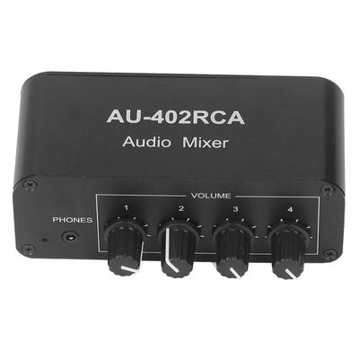 Bidirektionaler Audio-Umschalter, 4-Wege-Stereo-LR-Soundkanal, 4 Eingänge, 2 Ausgänge, RCA-Splitter-Wahlschalter