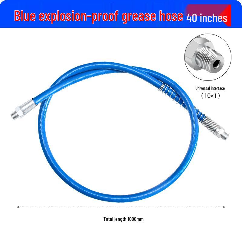 Excavator Oil Leak-Proof Grease Gun Tip: Flat & Sharp Mouth, Thickened Universal Tube, Pneumatic Soft/Hard Tube Accessories.