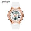 Sanda Men's Multifunctional Dual Display Luminous Waterproof Sports Watch for Teens