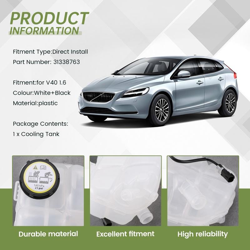 Car Coolant Water Radiator Bottle Cooling Tank Reservoir For Volvo V40 1.6T 31338763