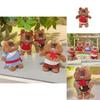 Ural Groundhog Plush Keychain With Clothing And Scarf Design For Backpack And Bag Decor
